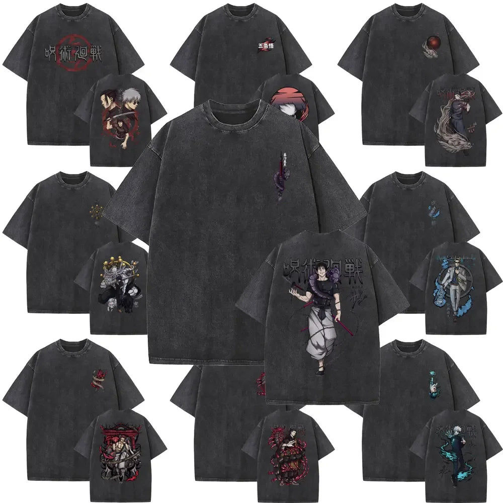 Washed Vintage Unisex JJK Anime Collection
