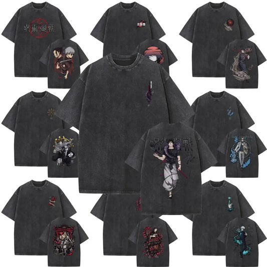 Washed Vintage Unisex JJK Anime Collection